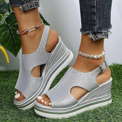 Kelsey - Boho Wedge Sandals