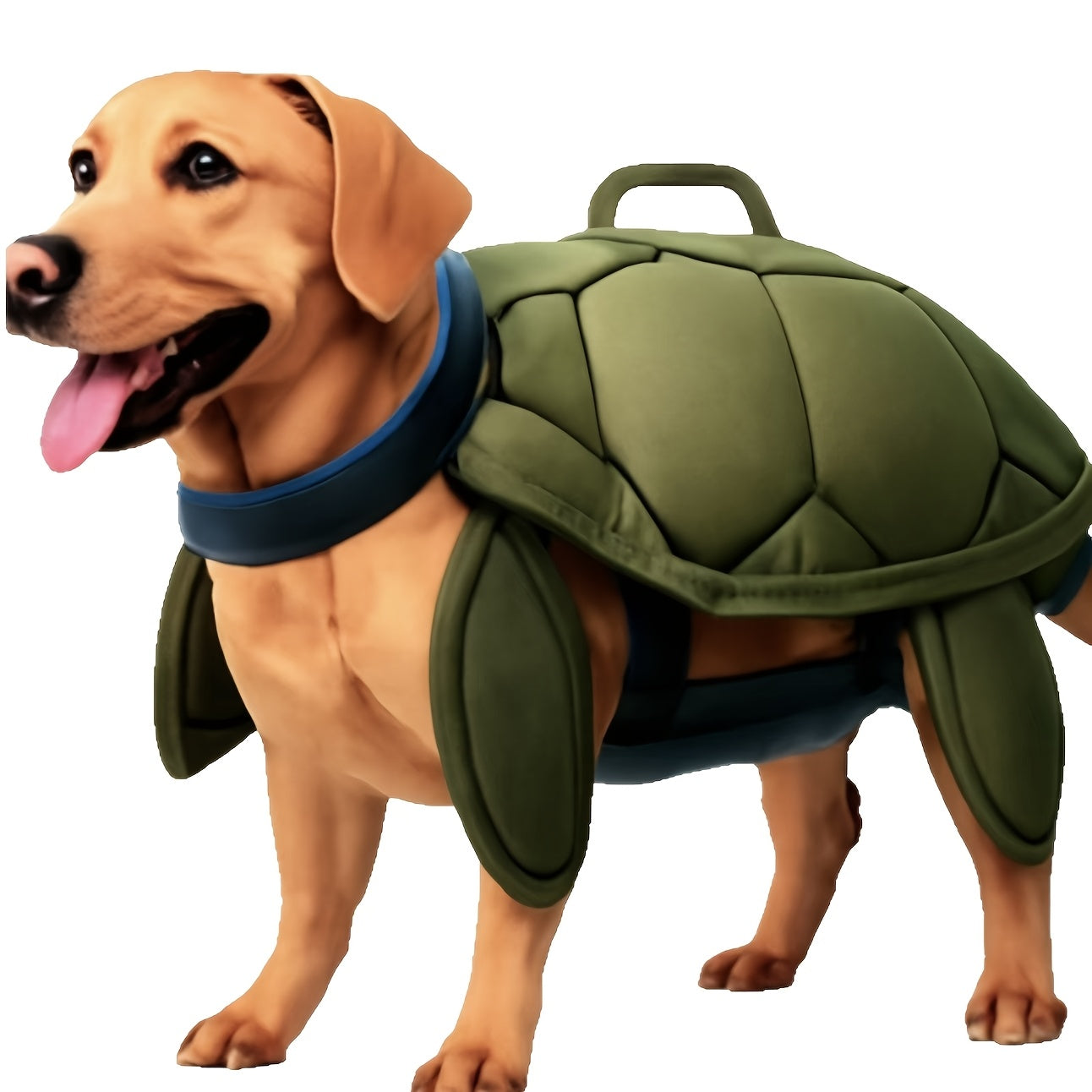 Turtle-Shaped Dog Life Jacket for Safe Swimming