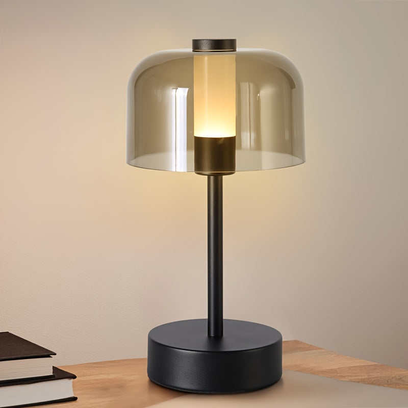 Vintage USB Rechargeable LED Table Lamp with Dimmable Touch Control