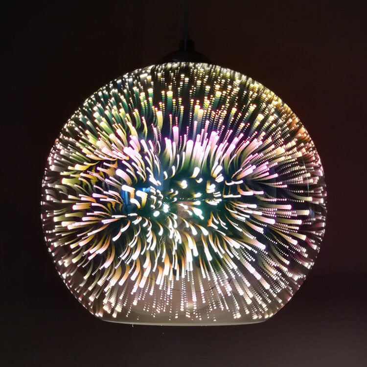 Modern 3D Firework Glass Pendant Light