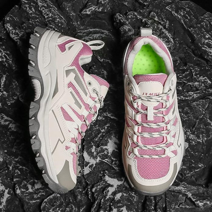 Sporty Women's Walking Sneakers with Breathable Mesh and Traction Sole
