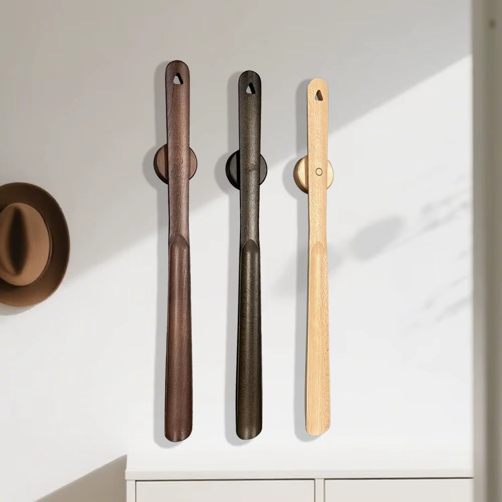 Ergonomic Long Handle Metal Shoe Horn