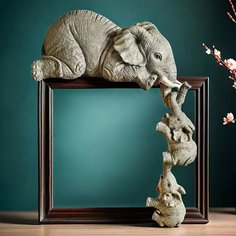 Elegant Elephant Decorative Ornament for Home Accents