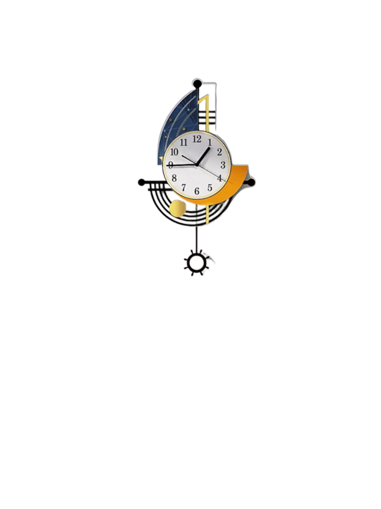 Nautical Acrylic Wall Clock with Silent Movement