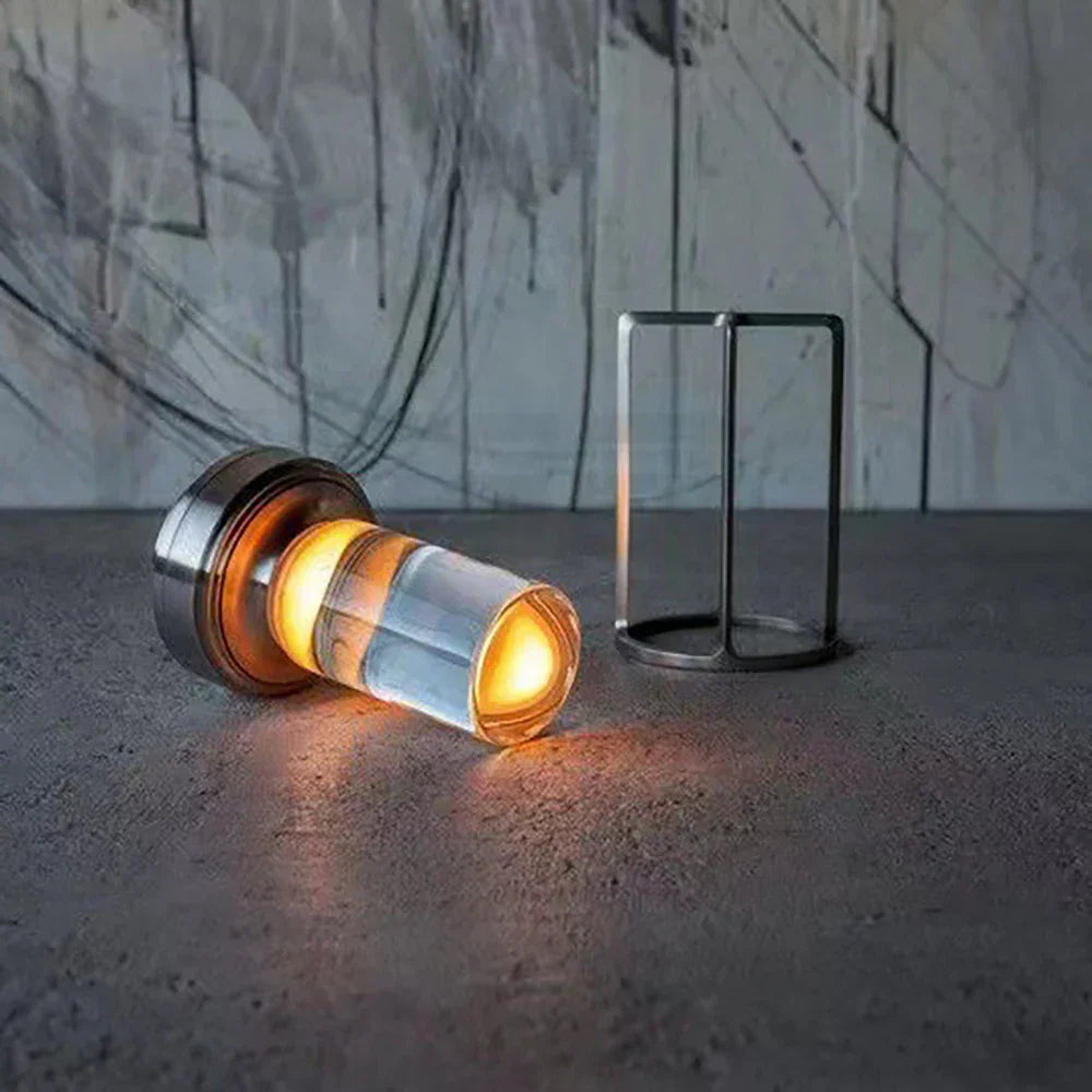 Crystal Rechargeable Table Lamp with Dimmable Lighting