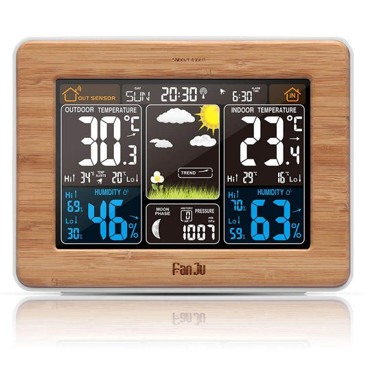 Weather Control Smart Watch with Color Display and Wireless Sensor