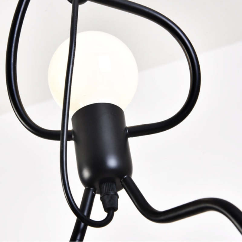 Retro Iron Man Pendant Light with Adjustable Length