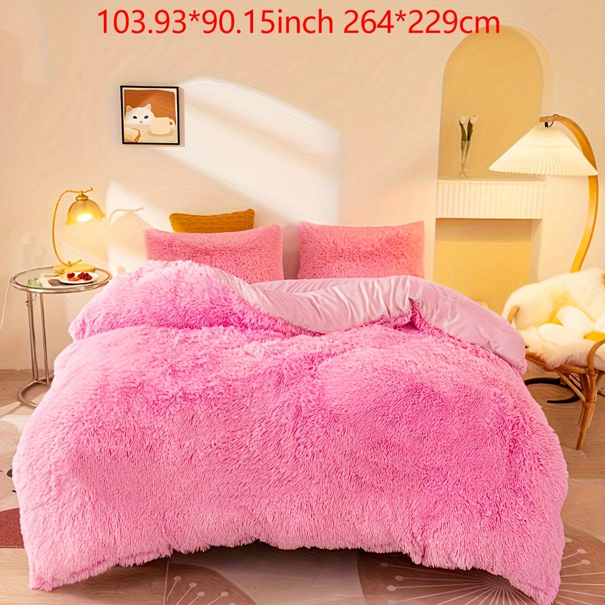 Luxurious Velvet Duvet Cover Set with Pillowcases for All-Season Comfort