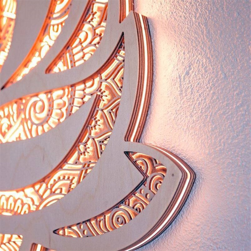 Lotus Mandala LED Wall Lamp