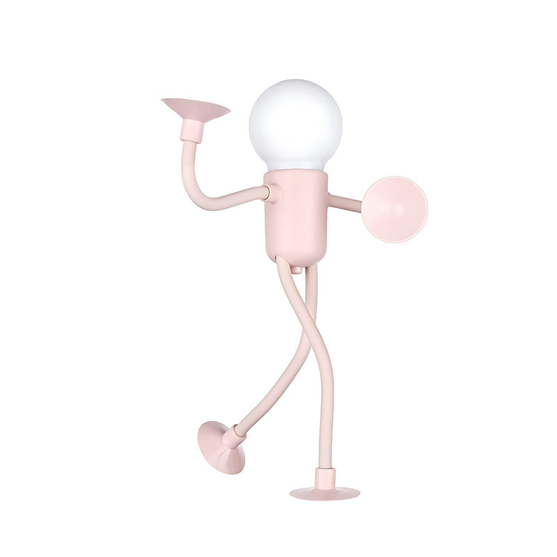 Flexible Bulb Man Night Light with Suction Cup