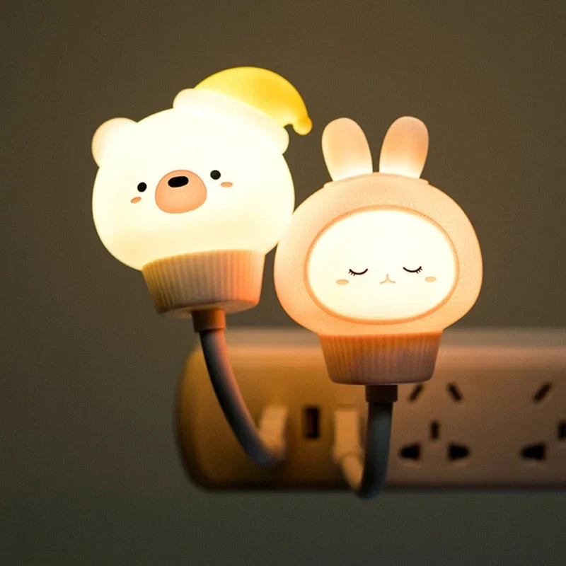 Cute Animal Night Light with Remote Control