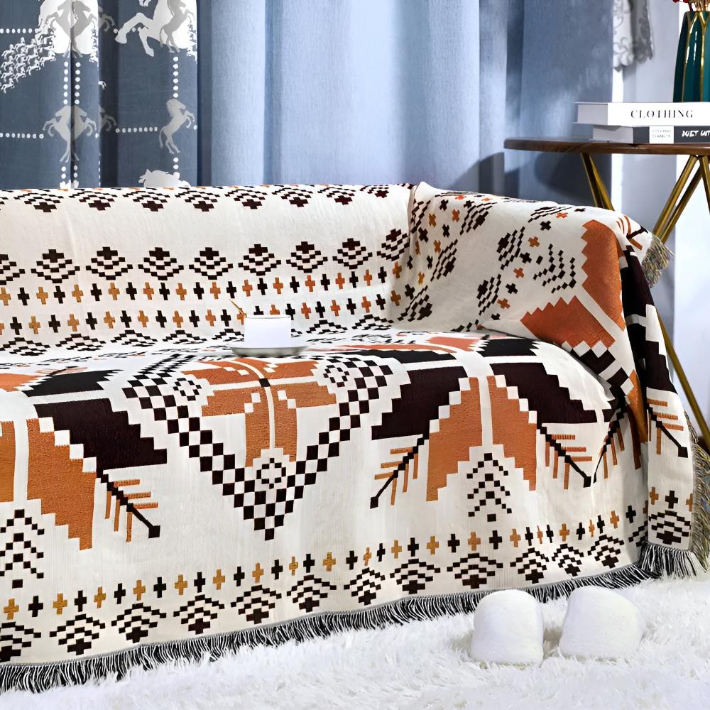 Moroccan Boho Pattern Picnic Mat for Indoor and Outdoor Use