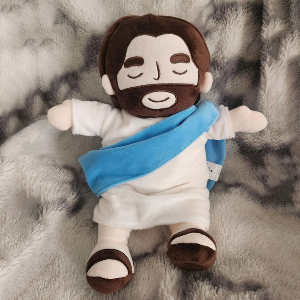 Breathing Jesus Plush Toy for Soothing Sleep Aid