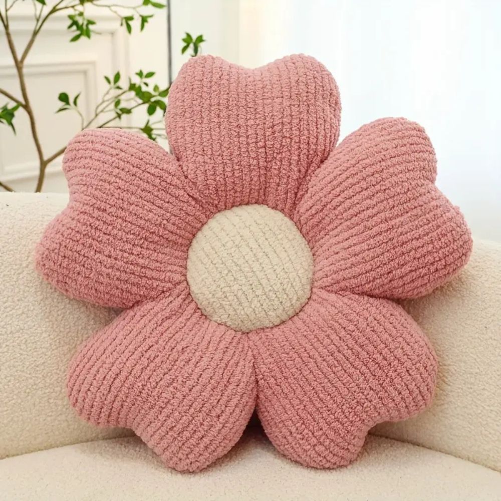 Flower Shaped Microfiber Cushion for Sofas and Chairs
