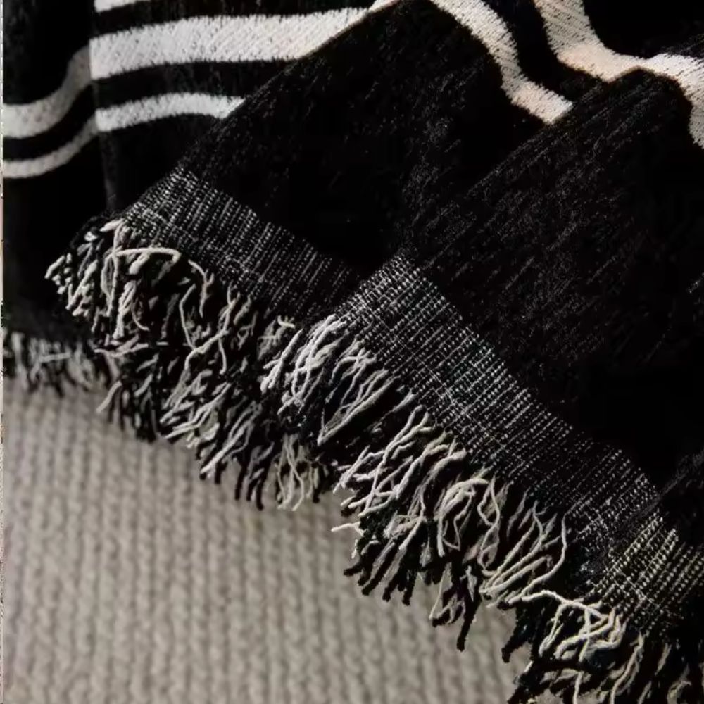 Reversible Brushstroke Art Sofa Cover in Premium Chenille