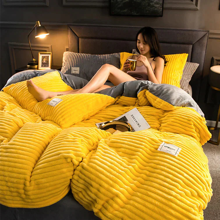 Luxurious Velvet Fleece Duvet Cover for Ultimate Comfort