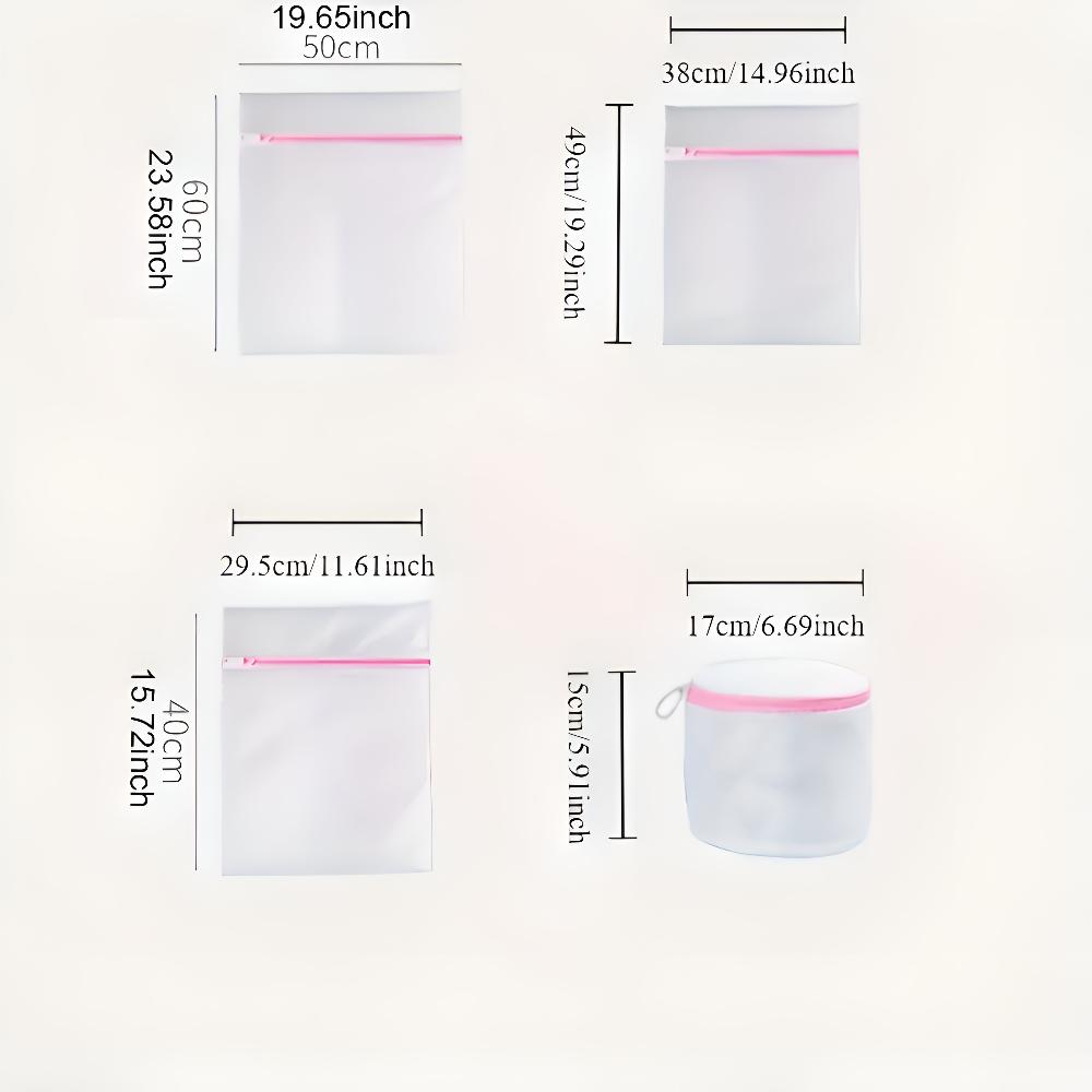 Zipped Mesh Laundry Bags for Delicates and Travel