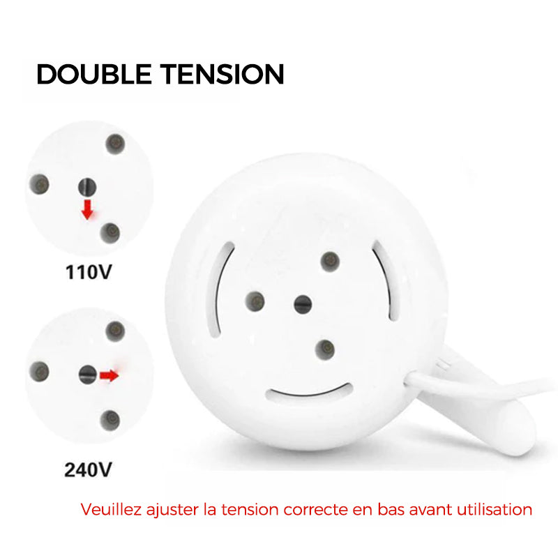 Portable Foldable Silicone Travel Kettle with Universal Plug