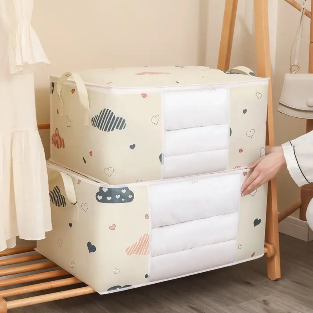 Durable Kids Clothes Storage Bag with Reinforced Handles