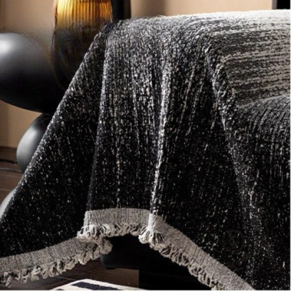 Neutral Chenille Sofa Cover - Pet-Friendly, Machine Washable
