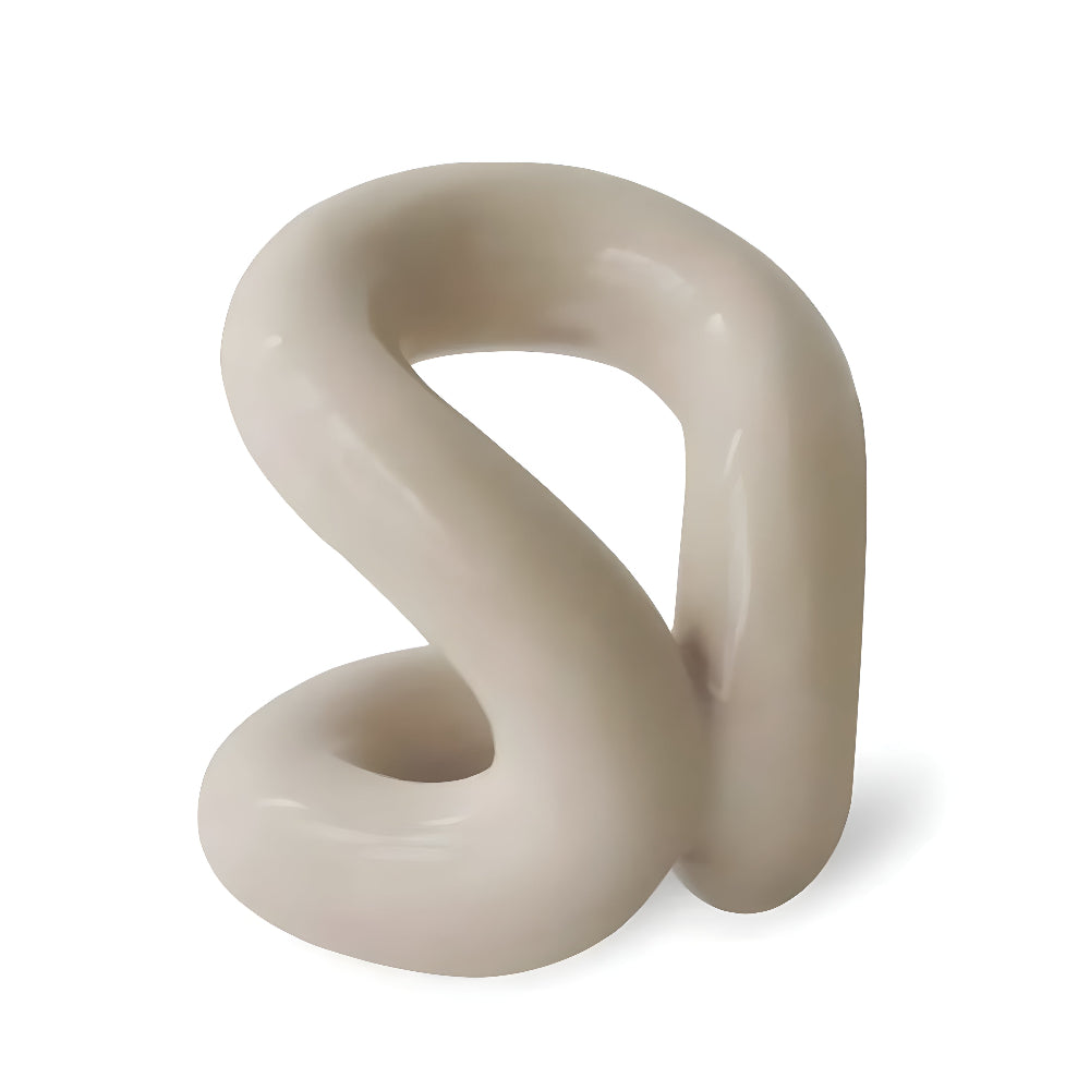 Ceramic Organizer with Rope-Knot Detail