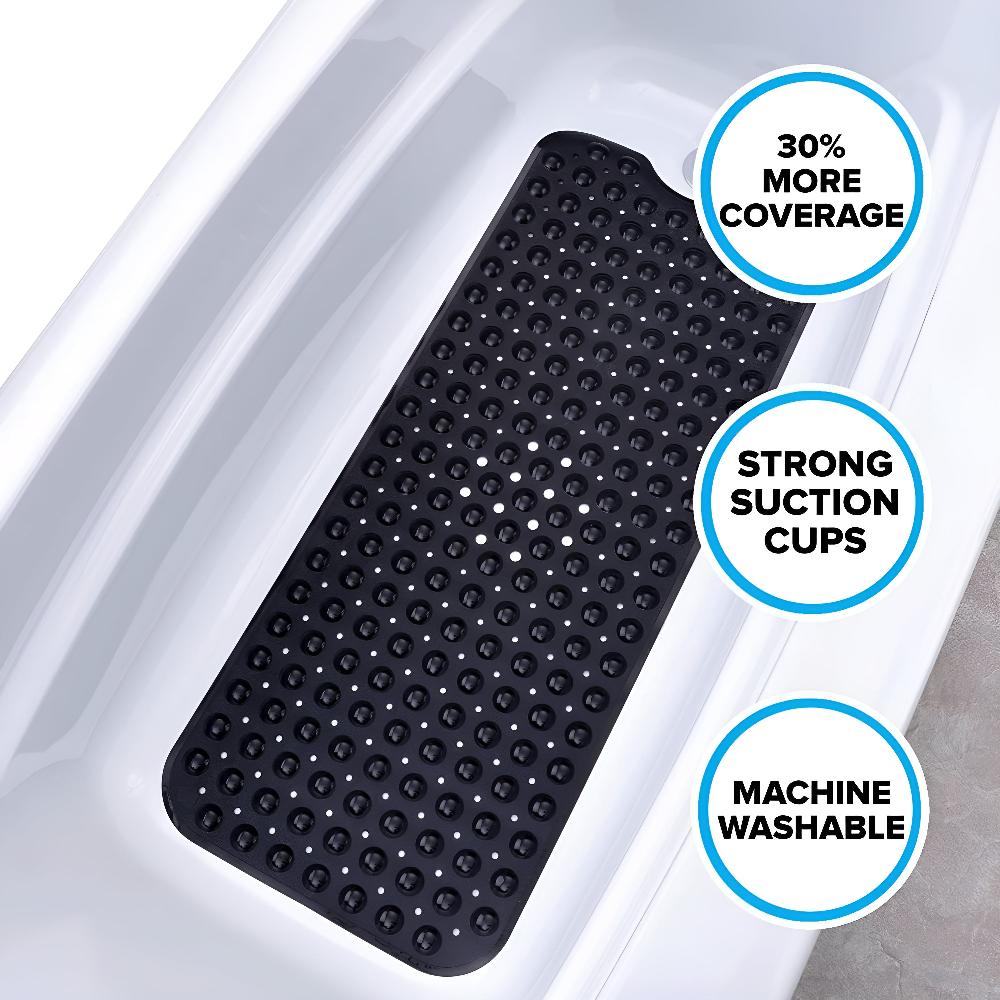 Non-Slip Bathtub Mat with Strong Suction Cups