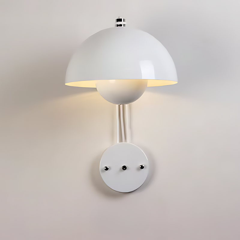 Mushroom-Shaped Metal LED Wall Light