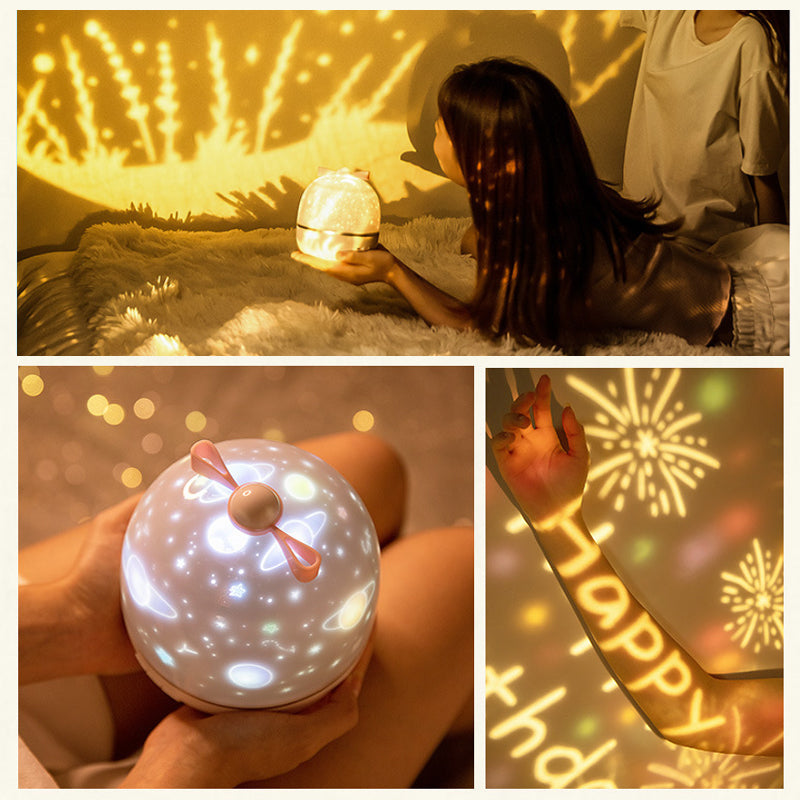 Star Projector Night Light with 6 Films and Music