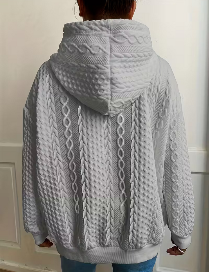 Clara | Ladies' Cable Knit Hoodie