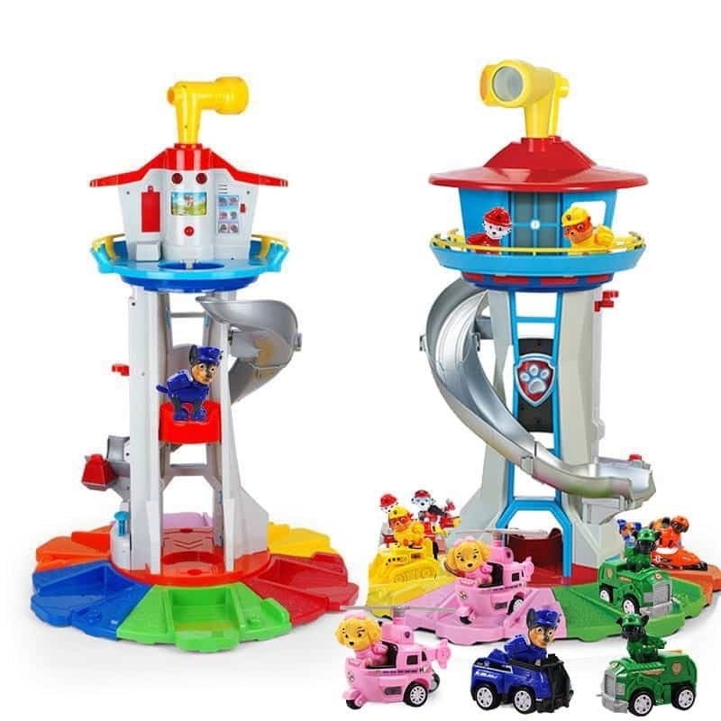 Kids Adventure Tower Playset with Vehicles and Figures