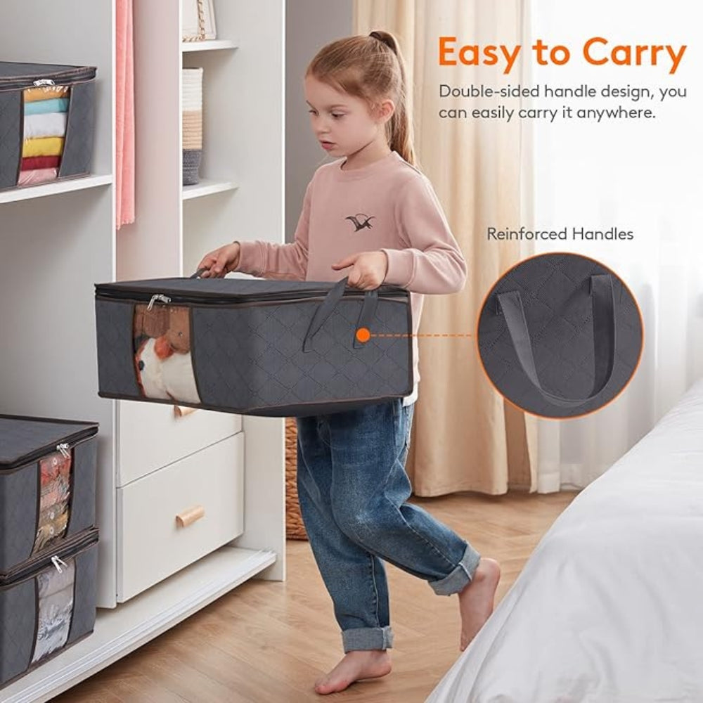 Foldable Clothes Storage Bag with See-Through Window