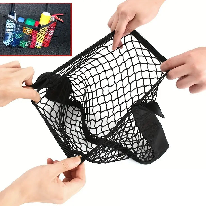 Stretchable Mesh Storage Bag with Adhesive Tape