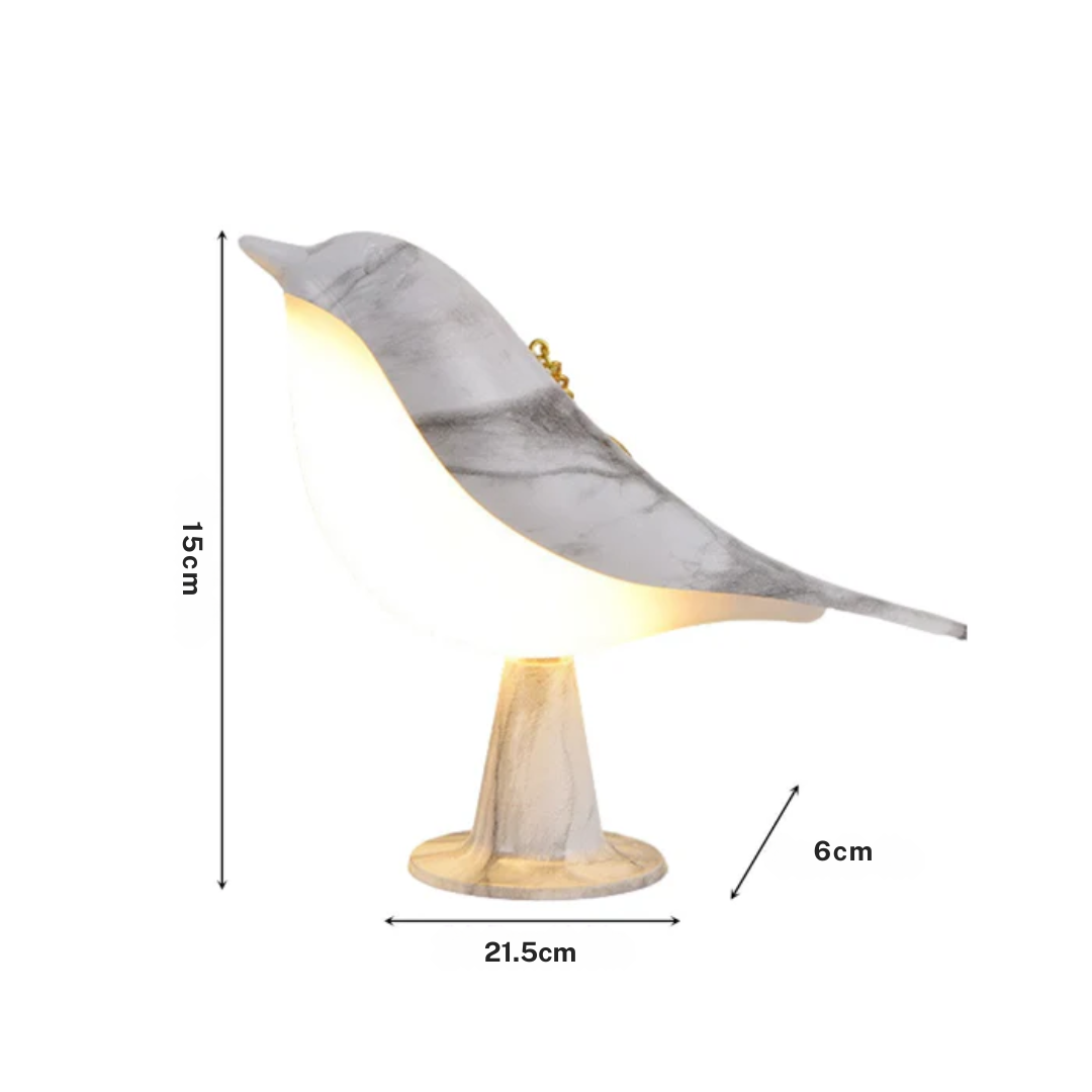 Playful Bird LED Table Lamp with Adjustable Brightness
