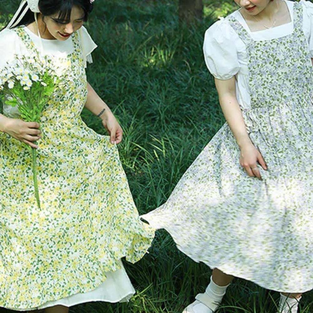 Summer-Ready Pure Cotton Apron with Pockets