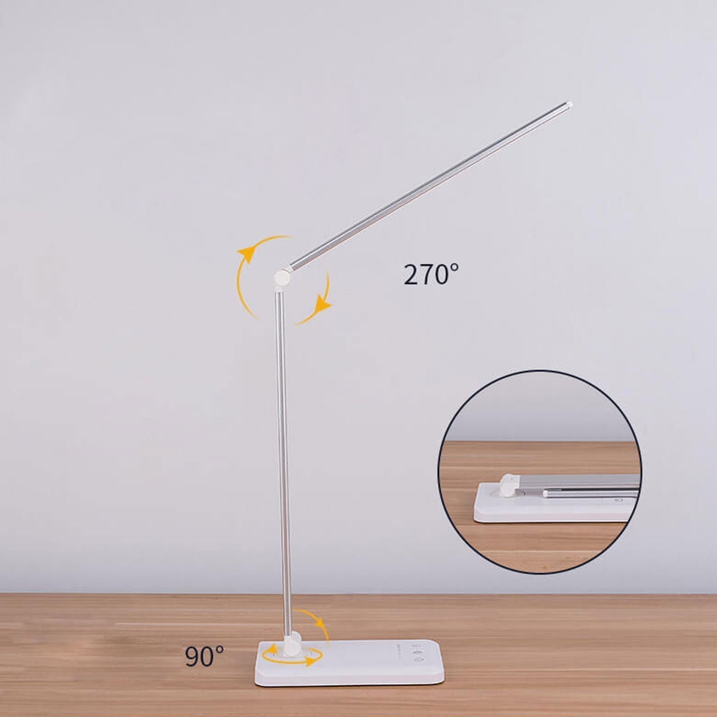 Foldable Dimmable LED Desk Lamp with Adjustable Color Temperature