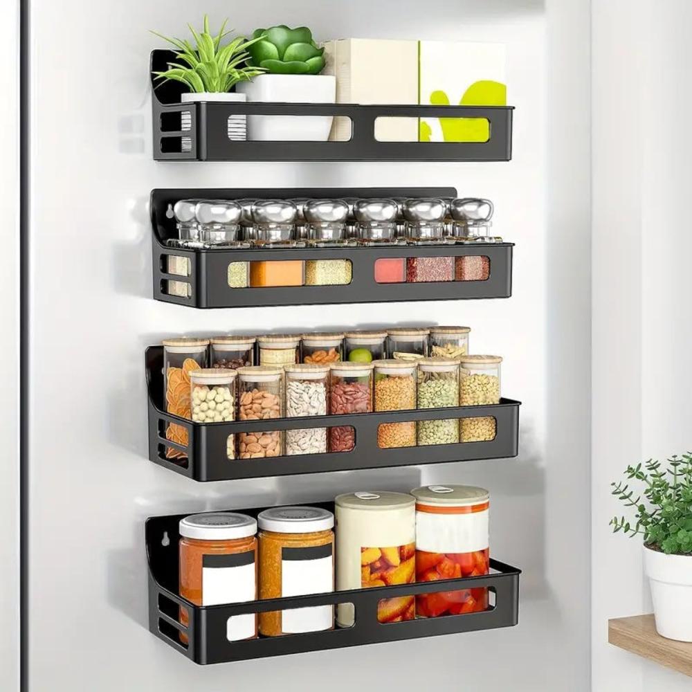 Magnetic Spice Rack Organizer with Strong Shelves