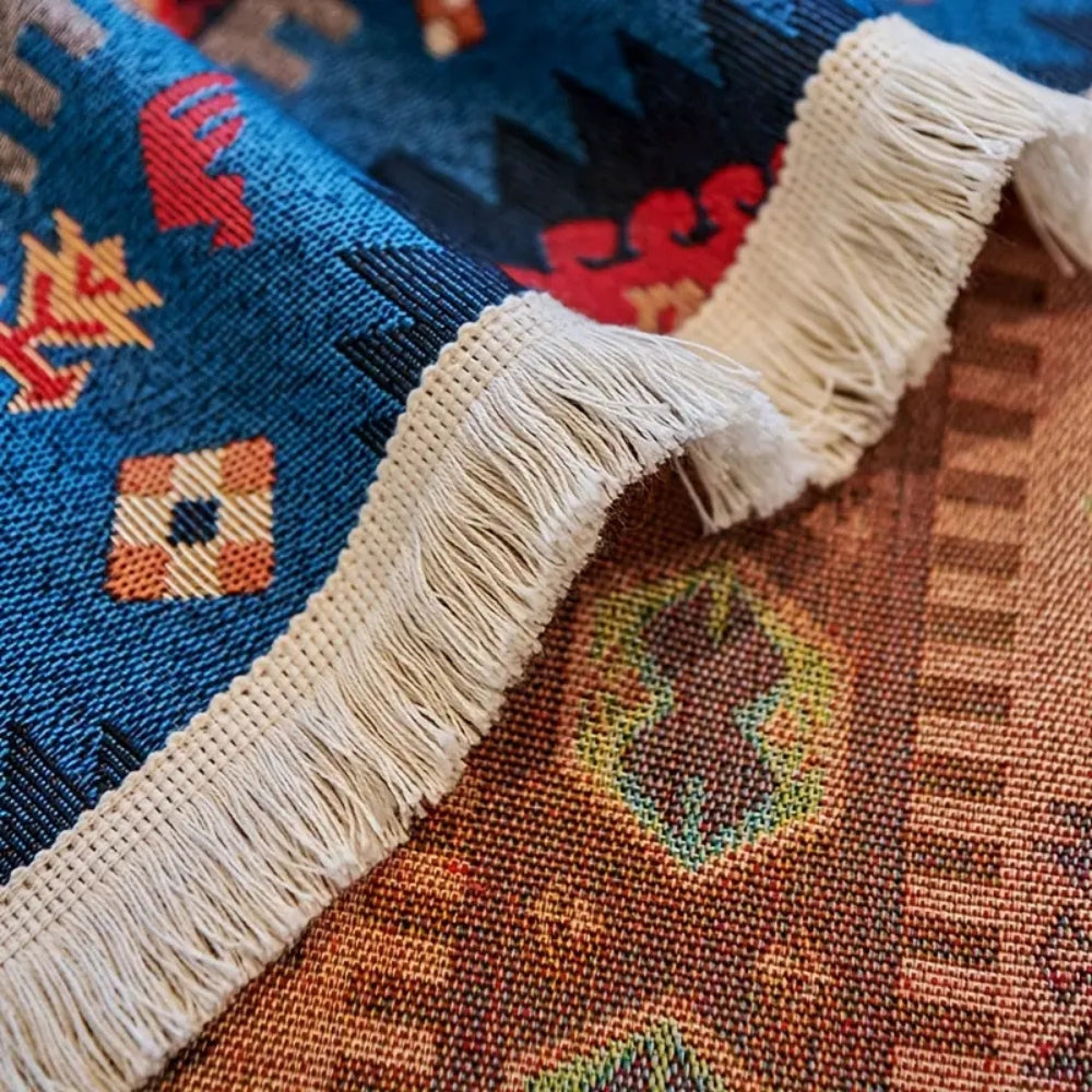 Bohemian Geometric Sofa Cover in Chenille