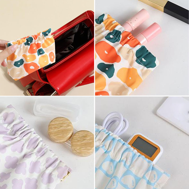 Mini Portable Knitted Fabric Wallet for Travel and Organization