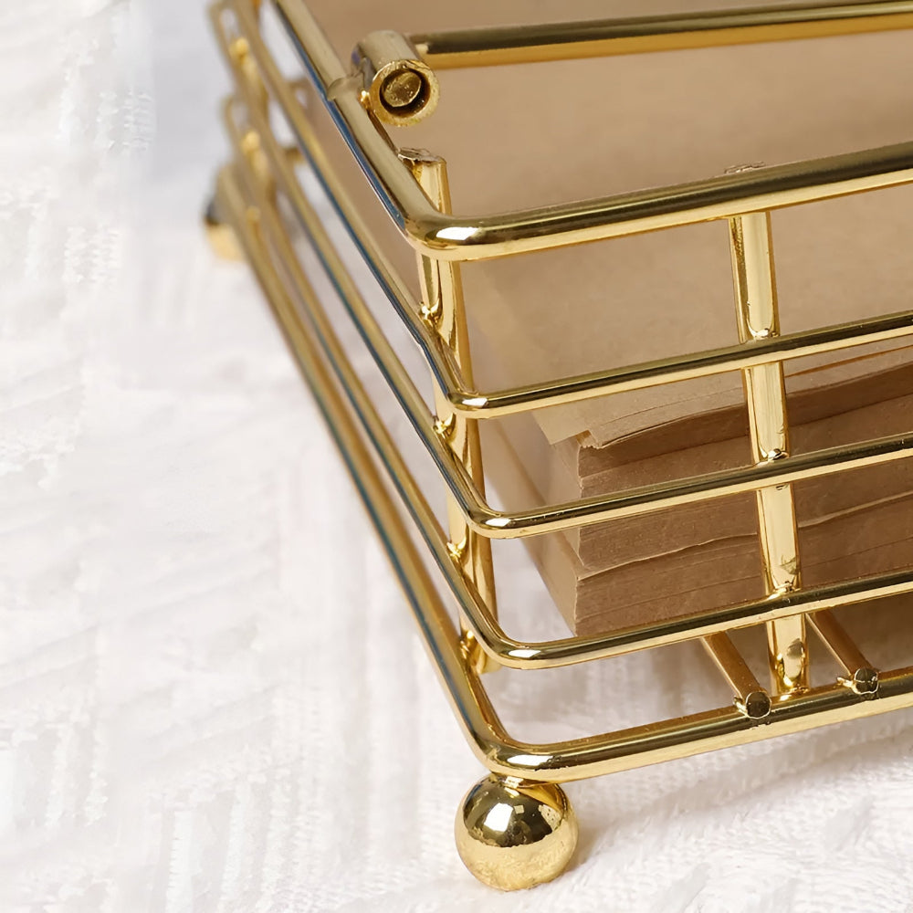 Modern Iron Napkin Holder for Stylish Tabletop Organization