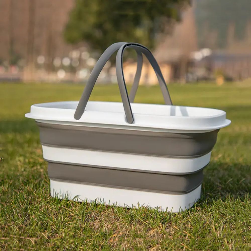 Collapsible Multi-Use Storage Basket for Camping and Home