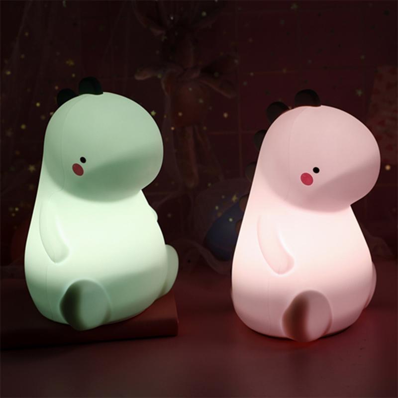 Rechargeable Color-Changing Dinosaur Night Light