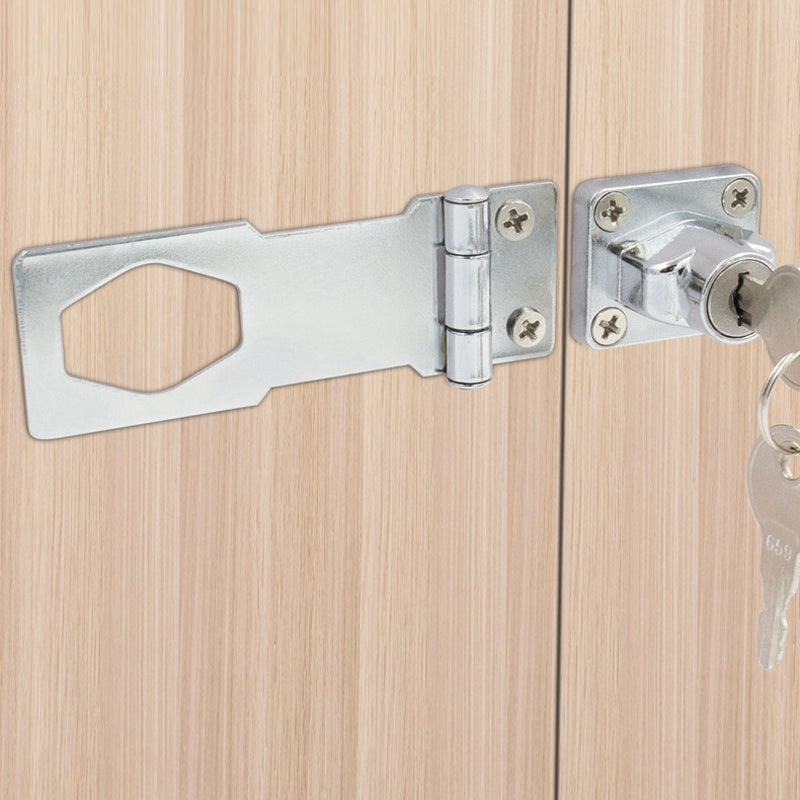 Zinc Alloy Drawer Lock with Key Storage - No Drill Installation