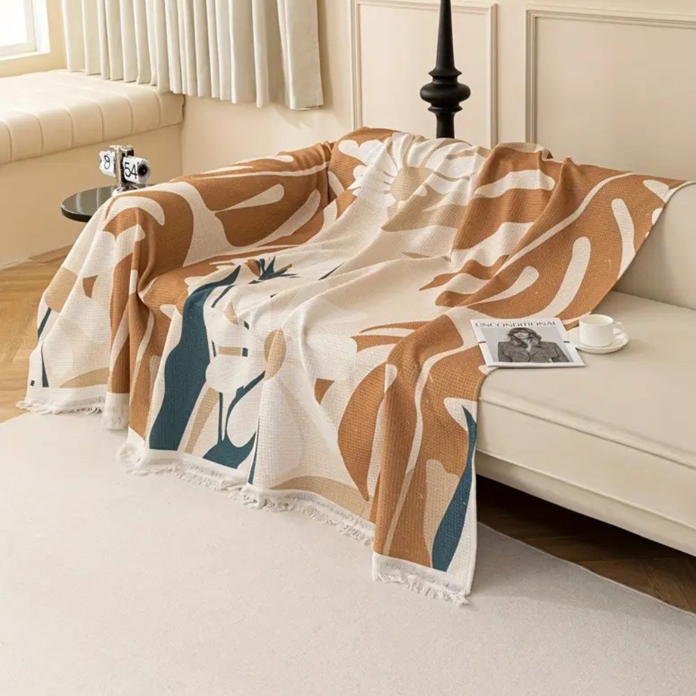 Microfiber Daisy Dream Sofa Cover for Comfort and Protection