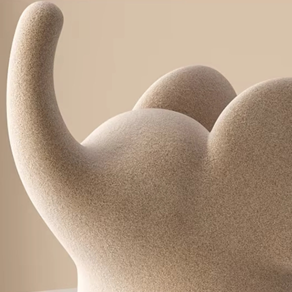 Minimalist Resin Elephant Figurine for Luck and Prosperity
