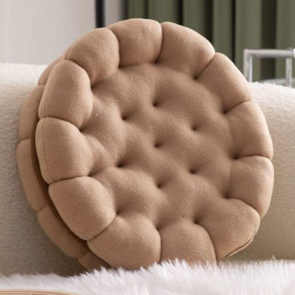 Cookie-Inspired Plush Cushion