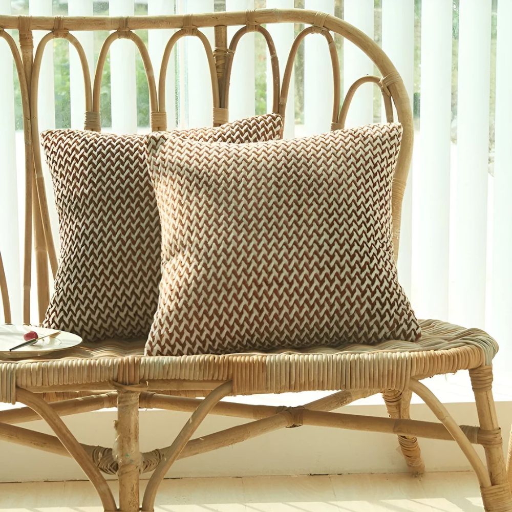 Chevron Microfiber Cushion Covers for Modern Decor