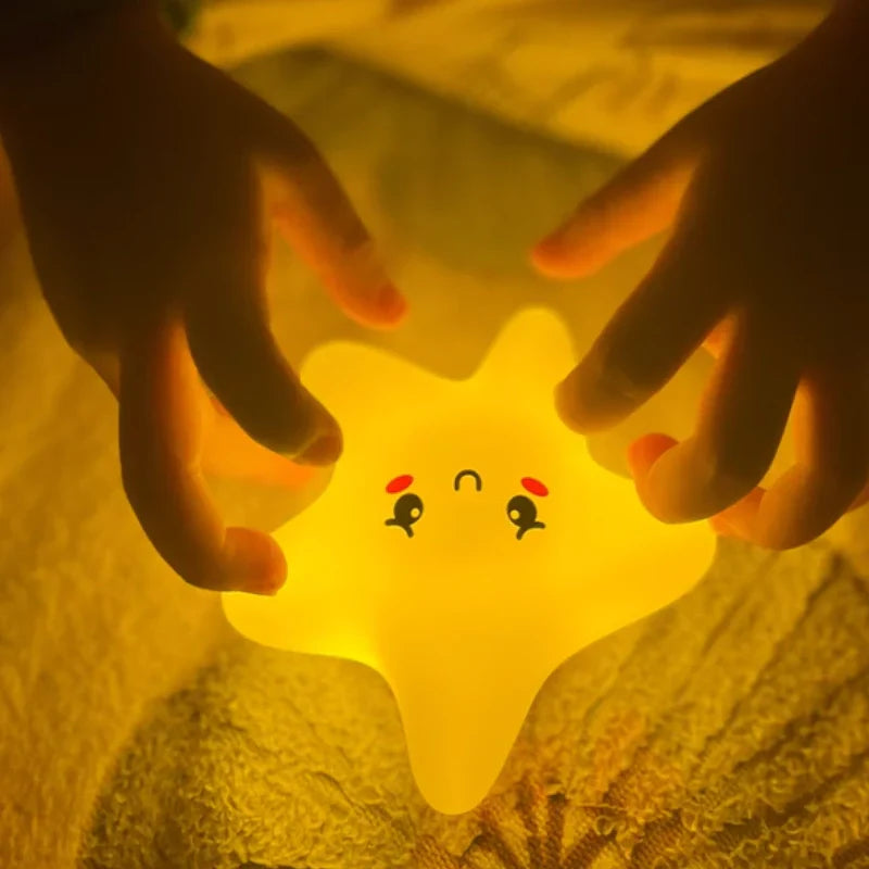 Rechargeable Night Light in Moon, Star, or Cloud Design