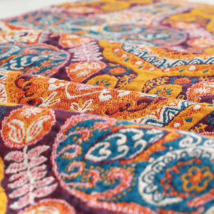 Boho Vintage Cotton Towel - Quick-Drying, Soft & Absorbent
