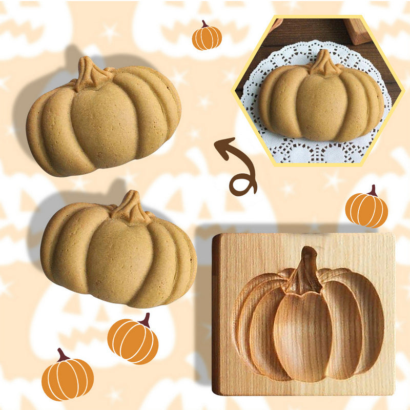 Wooden Cookie Cutter for Gingerbread and Pastries - Non-Stick Beech Wood Design