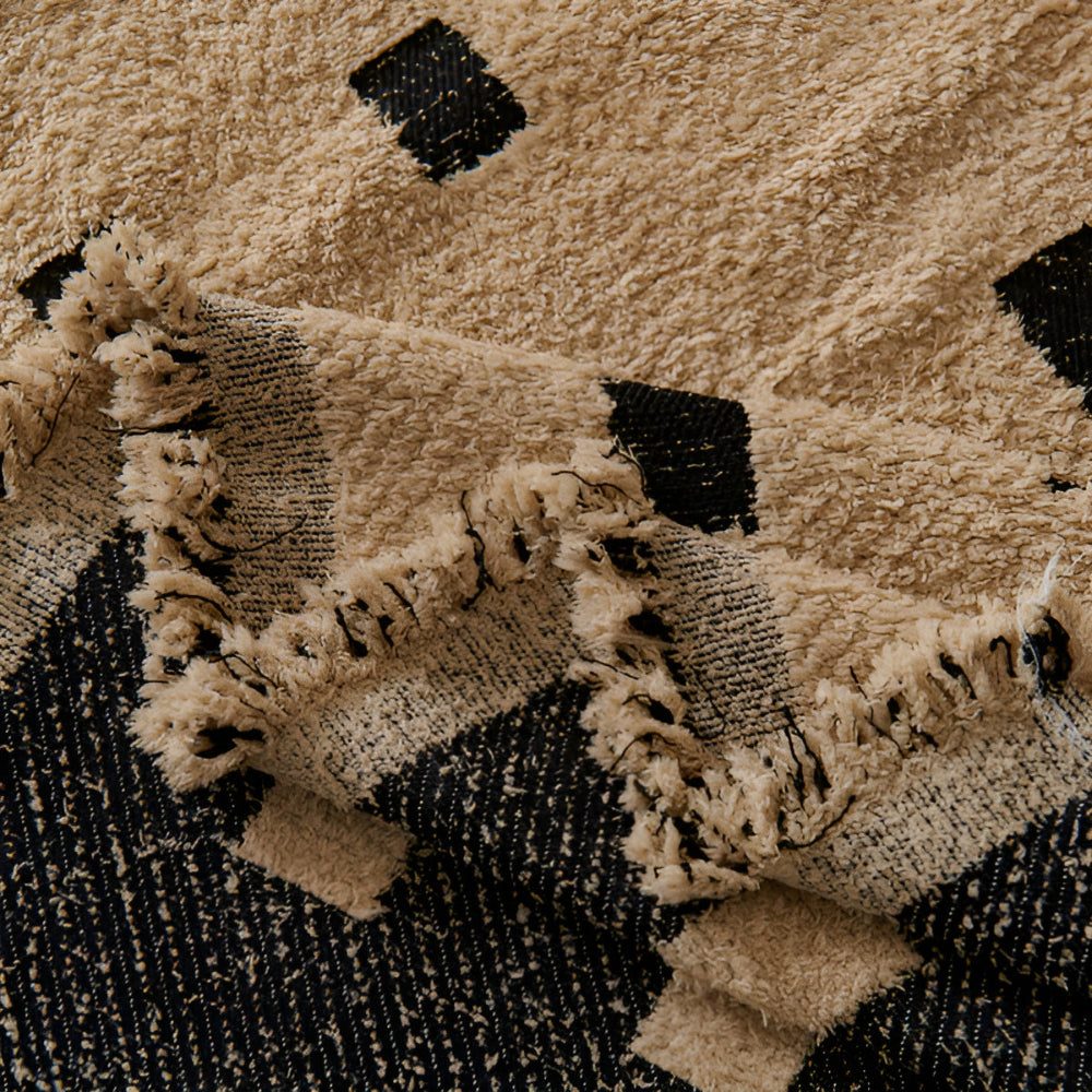 Plush Microfiber Square Matrix Sofa Cover